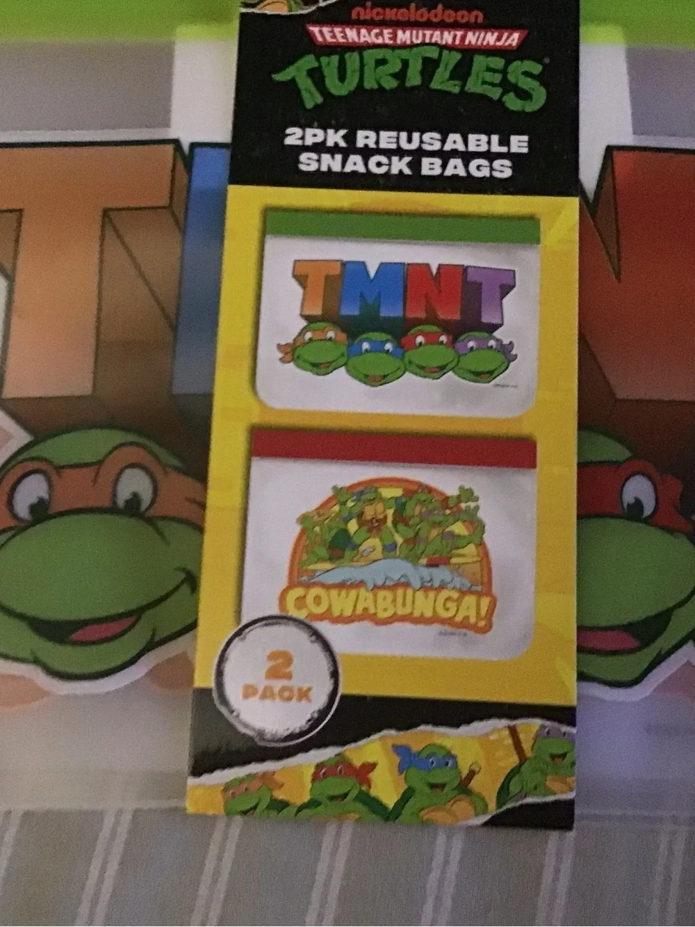 Teenage Mutant Ninja Turtles reusable snack storage bags